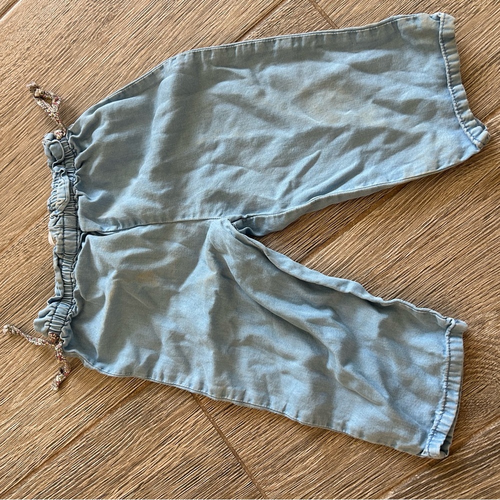 Zara Light Blue Kids Casual Pull-On Pants